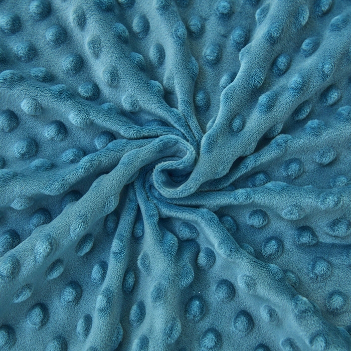 91家纺网 家纺一手货源 找家纺 家贝爱2023新款加厚宝宝绒暖豆豆床笠床罩 豆豆绒－宝石蓝