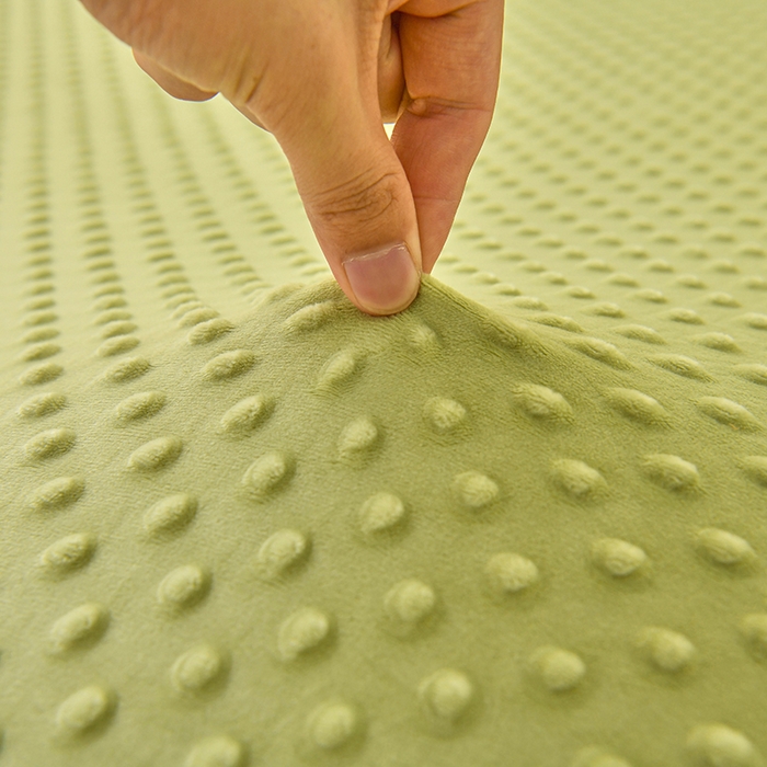 91家纺网 家纺一手货源 找家纺 家贝爱2023新款加厚宝宝绒暖豆豆床笠床罩 豆豆绒－抹茶