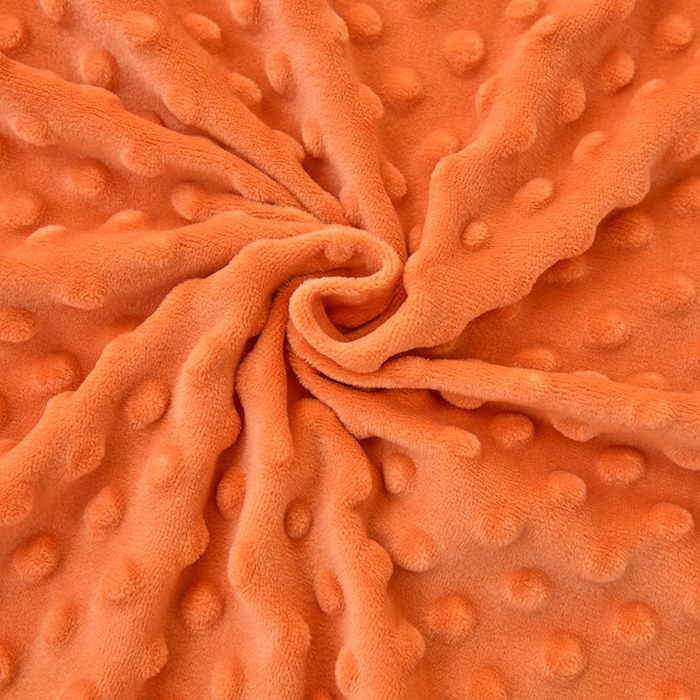91家纺网 家纺一手货源 找家纺 家贝爱2023新款加厚宝宝绒暖豆豆床笠床罩 豆豆绒－橘色