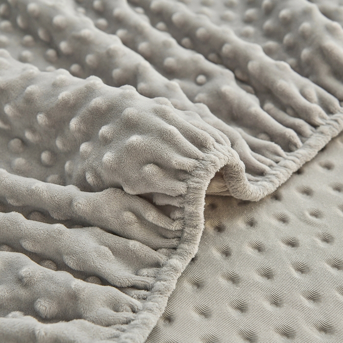 91家纺网 家纺一手货源 找家纺 家贝爱2023新款加厚宝宝绒暖豆豆床笠床罩 豆豆绒－浅灰