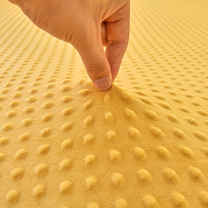 91家纺网 家纺一手货源 找家纺 家贝爱2023新款加厚宝宝绒暖豆豆床笠床罩 豆豆绒－金色