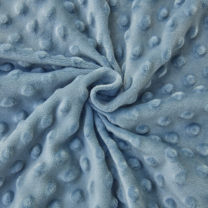 91家纺网 家纺一手货源 找家纺 家贝爱2023新款加厚宝宝绒暖豆豆床笠床罩 豆豆绒－雾霾蓝