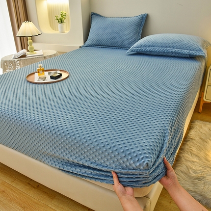 91家纺网 家纺一手货源 找家纺 （总）家贝爱2023新款加厚宝宝绒暖豆豆床笠床罩