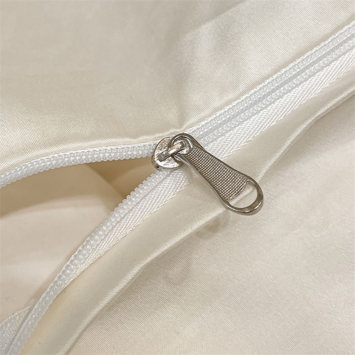 91家纺网 家纺一手货源 找家纺 慕色 2023新款A类100s长绒棉提花卡尔系列四件套 卡尔-奶昔白