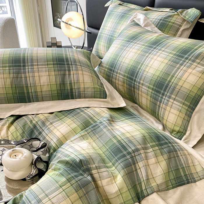 91家纺网 家纺一手货源 找家纺 金奇达 2024新款全棉宽边轻奢四件套 沃格