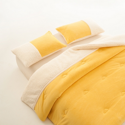 91家纺网 家纺一手货源 找家纺 （总）莱宁被业 2023新款奶舒绒奶茶啵啵冬被春秋被加厚保暖学生绒冬被