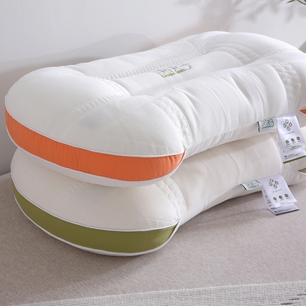 天意美 2023新款决明子草本安神高弹枕头枕芯 45x72cm决明子安神枕-橙（一只）