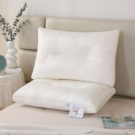 91家纺网 家纺一手货源 找家纺 天意美 2023新款-字母燕窝蛋白枕头枕芯 48x74cm燕窝蛋白字母-白（一只）