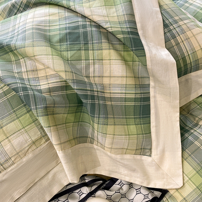 91家纺网 家纺一手货源 找家纺 金奇达 2024新款全棉宽边轻奢四件套 沃格