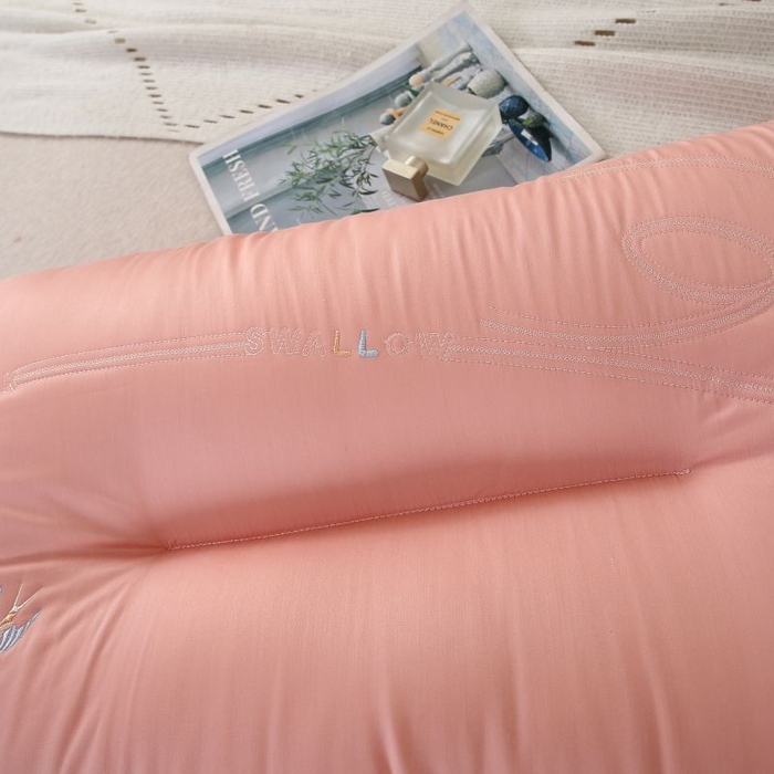 91家纺网 家纺一手货源 找家纺 天意美 2023新款-字母燕窝蛋白枕头枕芯 48x74cm燕窝蛋白字母-粉（一只）