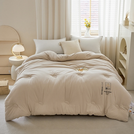 91家纺网 家纺一手货源 找家纺 （总）被窝 小棉球罗马棉剪花提花10%大豆被子被芯冬被春秋被