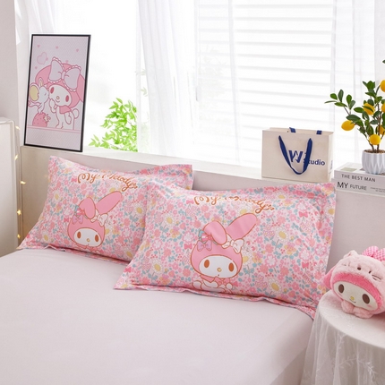 蘭菲2023新款全棉印染三丽鸥全棉大版卡通四件套-枕套 闺蜜