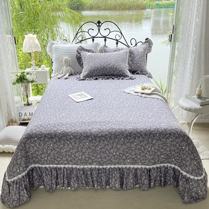 91家纺网 家纺一手货源 找家纺 （总）菊上 2023新款茶歇法式系列全棉单品床盖
