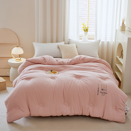 91家纺网 家纺一手货源 找家纺 （总）被窝 小棉球罗马棉剪花提花10%大豆被子被芯冬被春秋被