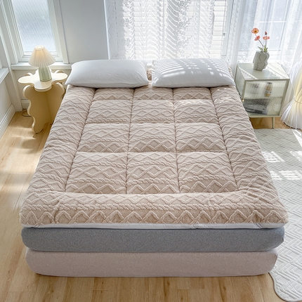 蓝冰 2023新款塔芙绒亲肤舒适床垫 米咖