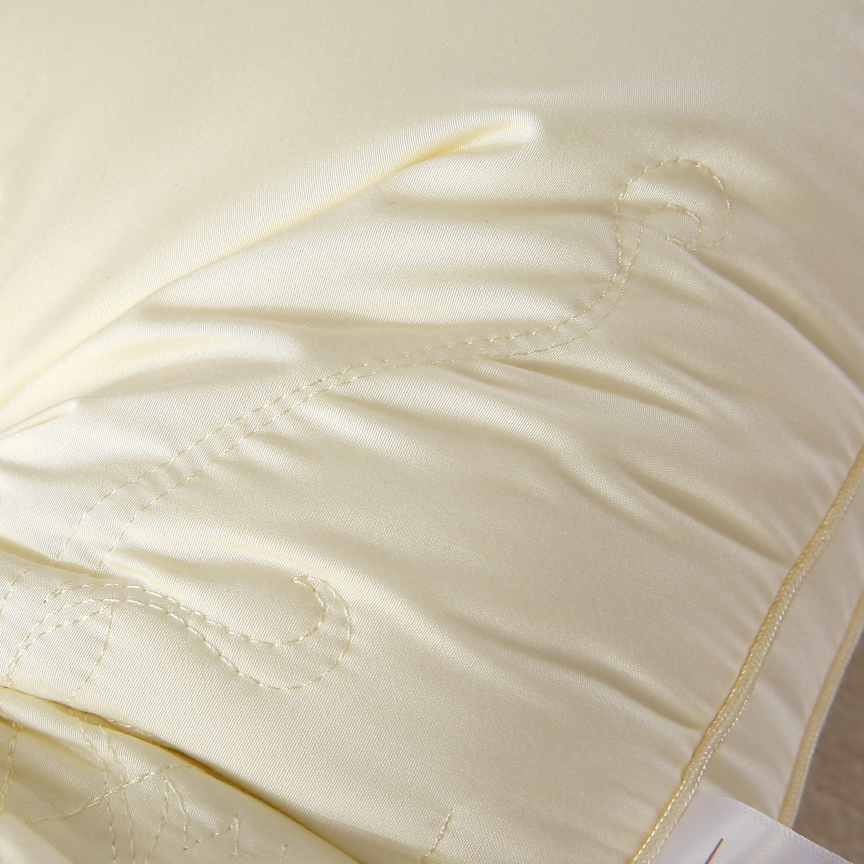 91家纺网 家纺一手货源 找家纺 天意美  2023新款护颈锥助眠臻品蚕丝乳胶枕头枕芯 48x74cm臻品蚕丝-白（一只）