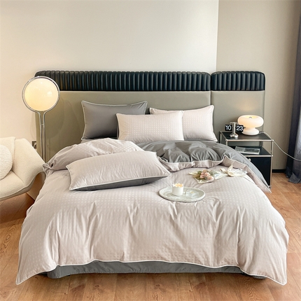 91家纺网 家纺一手货源 找家纺 （总）慕色家纺 2023新款40全棉提花品格系列四件套