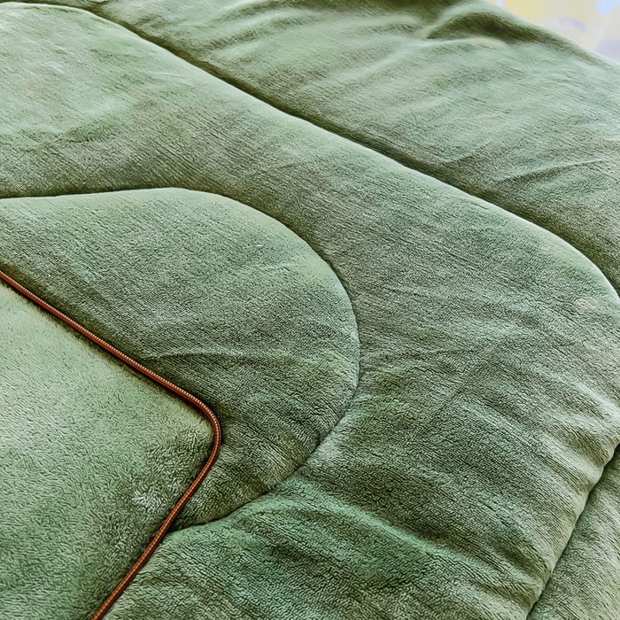 91家纺网 家纺一手货源 找家纺 阳光依佰 2023新款牛奶绒毛巾绣秋冬加厚抱枕被 墨绿
