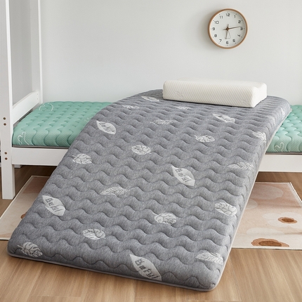 鑫梦莱 2023新款加厚针织棉乳胶床垫（学生宿舍款） 枫叶灰（厚度约6cm）