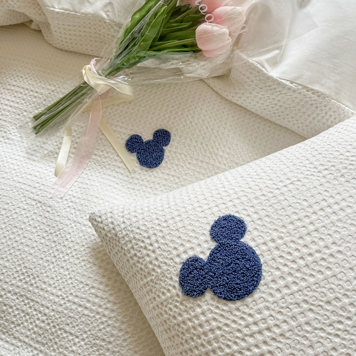 91家纺网 家纺一手货源 找家纺 （总）慕尚2025华夫格全棉米奇毛巾绣四件套