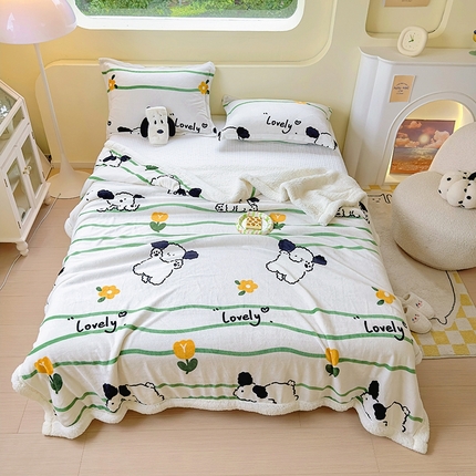 沐慕 2023新款毛毯 皮皮狗