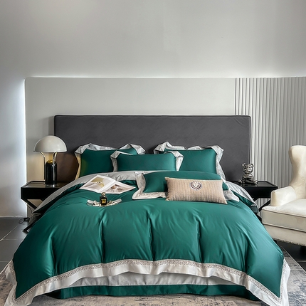 91家纺网 家纺一手货源 找家纺 （总）娇逸四季款100支全棉镂空款四件套-圣地亚