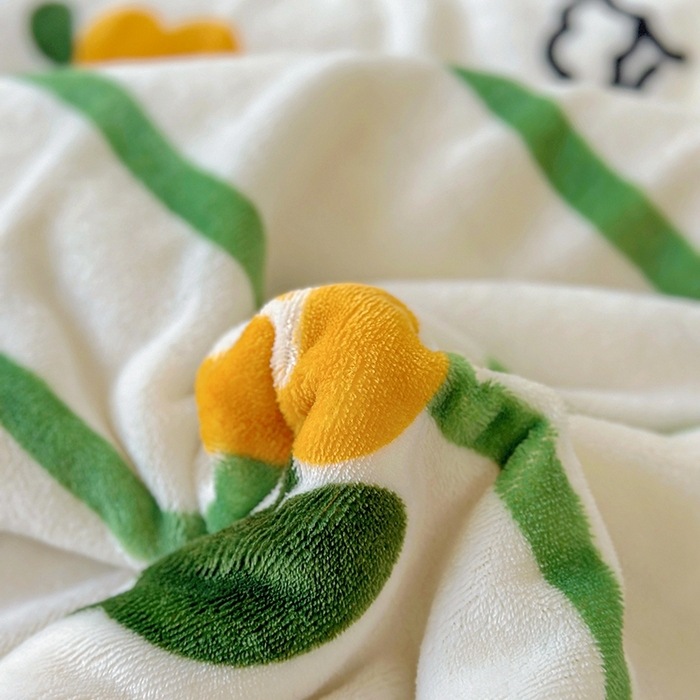 91家纺网 家纺一手货源 找家纺 沐慕 2023新款毛毯 皮皮狗