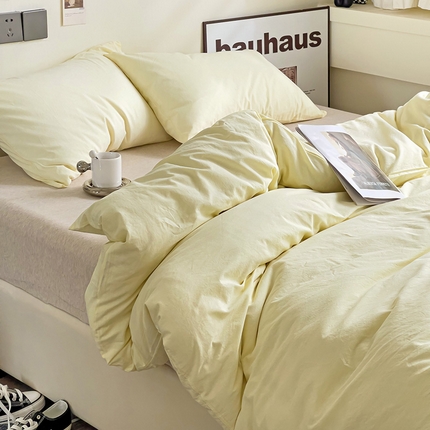 91家纺网 家纺一手货源 找家纺 （总）六巷胡同 2023新款32支全棉纯色水洗棉单被套