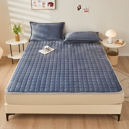 91家纺网 家纺一手货源 找家纺 （总）雅萱 2023新款大豆牛奶绒成人床护垫