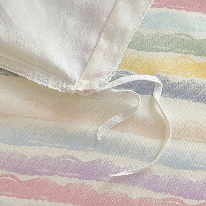 91家纺网 家纺一手货源 找家纺 昔可家纺 2023新款少女粉渐变色上下铺全棉四件套 微笑彩波点