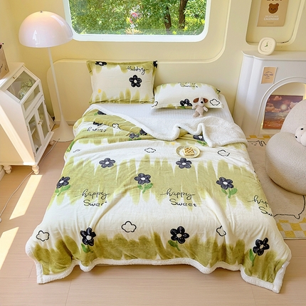 沐慕 2023新款毛毯 花韵