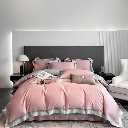 91家纺网 家纺一手货源 找家纺 （总）娇逸四季款100支全棉镂空款四件套-圣地亚