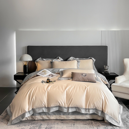 91家纺网 家纺一手货源 找家纺 （总）娇逸四季款100支全棉镂空款四件套-圣地亚