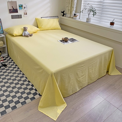 91家纺网 家纺一手货源 找家纺 （总）六巷胡同 2023新款32支全棉纯色水洗棉单床单