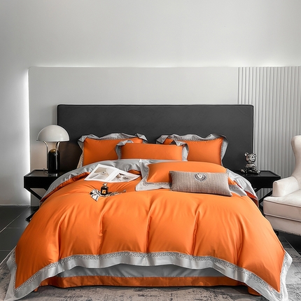 91家纺网 家纺一手货源 找家纺 （总）娇逸四季款100支全棉镂空款四件套-圣地亚