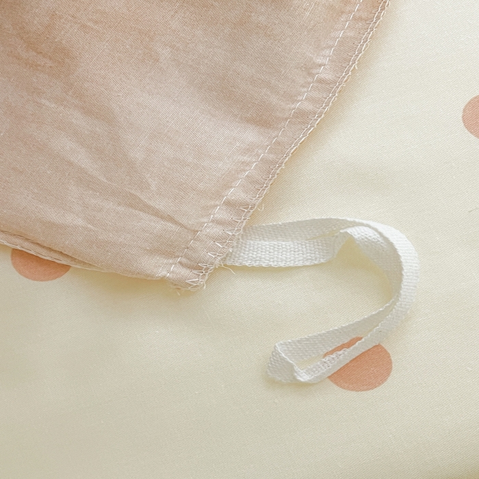 91家纺网 家纺一手货源 找家纺 昔可家纺 2023新款少女粉渐变色上下铺全棉四件套 落日橘调