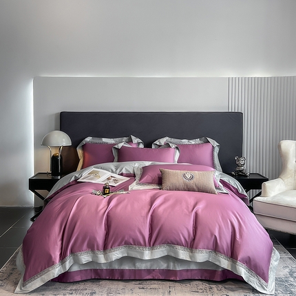 91家纺网 家纺一手货源 找家纺 （总）娇逸四季款100支全棉镂空款四件套-圣地亚