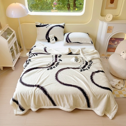 沐慕 2023新款毛毯 烟雨