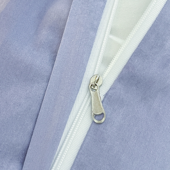 91家纺网 家纺一手货源 找家纺 昔可家纺 2023新款少女粉渐变色上下铺全棉四件套 渐变紫调