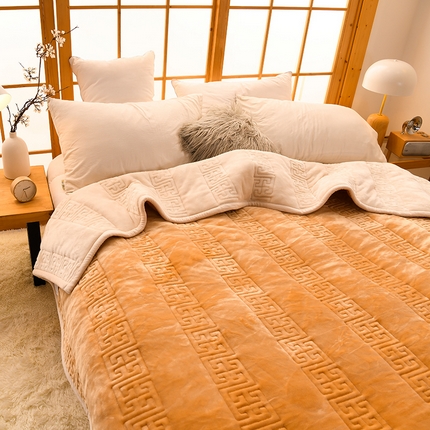 91家纺网 家纺一手货源 找家纺 （总）2023新款【加厚款】国风被毯盖毯毛毯毯子拉舍尔休闲毯