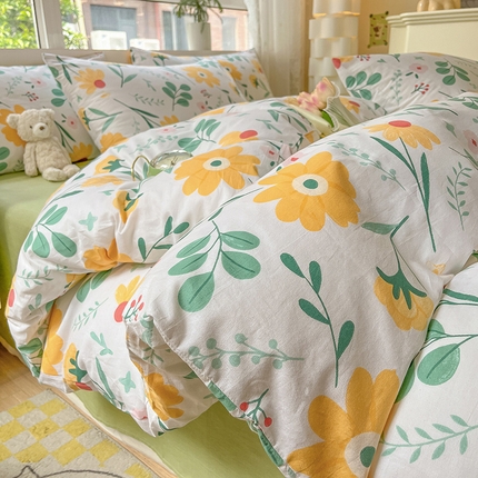 91家纺网 家纺一手货源 找家纺 （总）红馆 2023新款12868全棉印花四件套