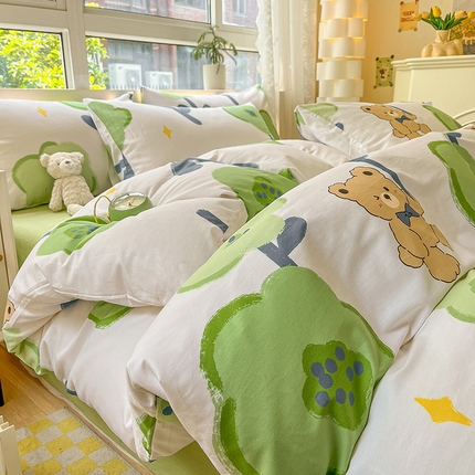 91家纺网 家纺一手货源 找家纺 （总）红馆 2023新款12868全棉印花四件套