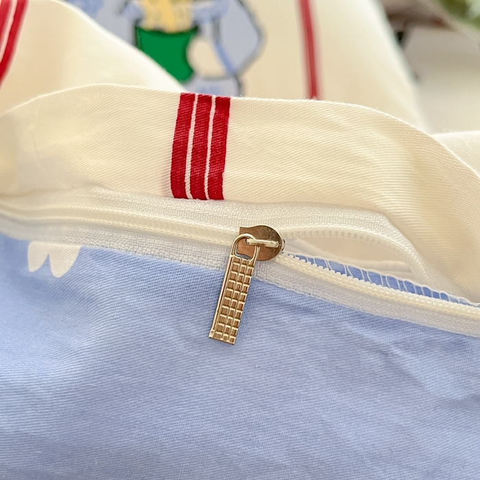 91家纺网 家纺一手货源 找家纺 集布 2023新款12868全棉喷气印花单被套 咪咪兔