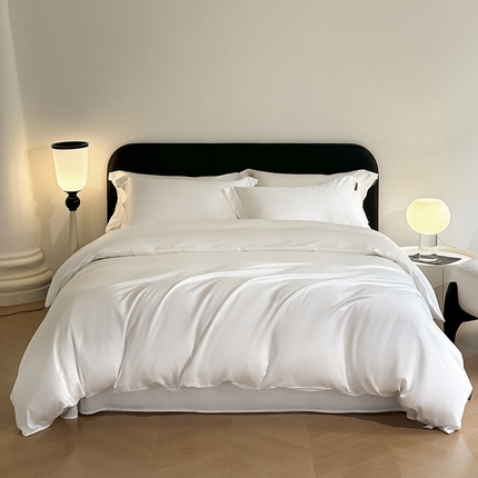 91家纺网 家纺一手货源 找家纺 （总）618家纺 2023新款50S100支长绒棉全棉纯棉纯色四件套