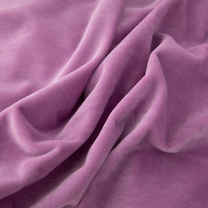 91家纺网 家纺一手货源 找家纺 优姿家纺 2024新品8.5斤德芙绒韩版床裙绣花保暖四件套 绽放紫色