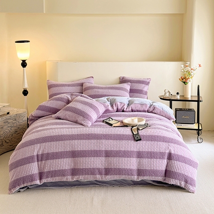 91家纺网 家纺一手货源 找家纺 （总）网客 2024新款泰兔绒牛奶绒四件套