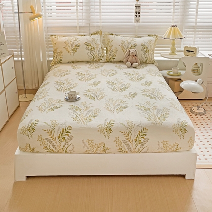 91家纺网 家纺一手货源 找家纺 （总）名兮家居 2023新款高克重牛奶绒床笠