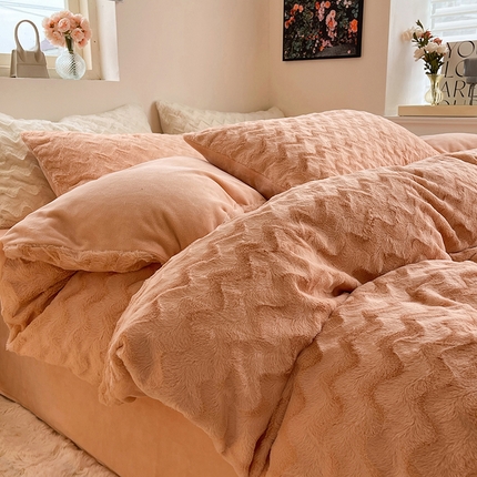 91家纺网 家纺一手货源 找家纺 （总）七七 2025新款兔兔绒兔毛绒四件套