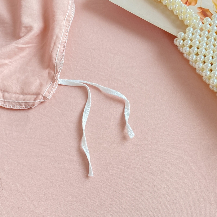 91家纺网 家纺一手货源 找家纺 雅阁尔 2023新款直播爆款母婴级水洗棉双层纱四件套小碎花被套床笠款三件套 郁金香-粉