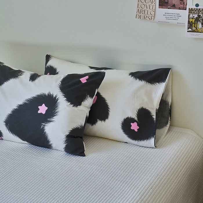 91家纺网 家纺一手货源 找家纺 窝米2023新品13370全棉印花单品系列枕套 沐心枕套